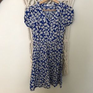 ✂️ ModCloth blue floral summer dress